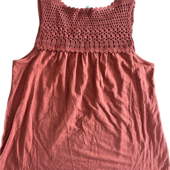 DR2 Orange Smocked Sleeveless Tank Top - Picture 3 of 6